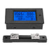 PZEM-051 LCD Display DC 6.5-100V Digital Electric Power Energy Voltage Current Meter Power Energy Battery Monitor Amperage Meter Gauge with Built-...