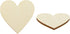 Shapenty Unfinished Wooden Hearts Bulk Blank Wood Slices Discs DIY Craft Cutout Pieces for Wedding Guest Signing Book Frame Album Valentine Christ...