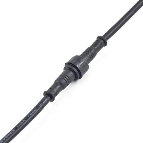 5Pairs 5pin Black Electrical Connector LED Connector for LED Lights 20cm Extension Cable 40cm/Pair 0.2mm² 15mm Nut...
