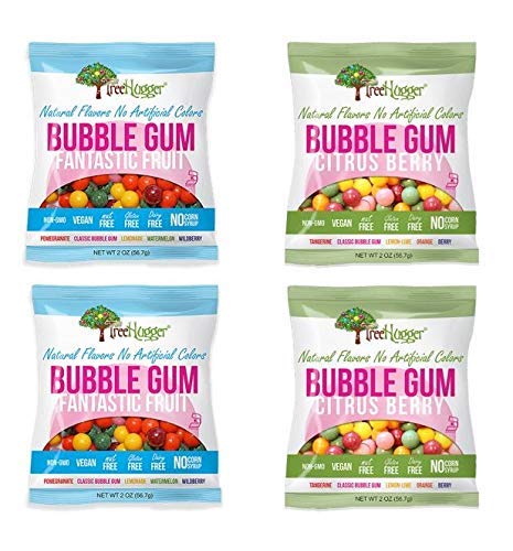 Tree Hugger Bubble Gum - Variety Pack - 2 Oz (4 bags)...
