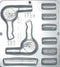 Hairdresser Set Blow Dryer Chocolate Candy Mold 1203...