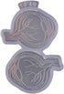 Angel Wings Anatomical Eyes Shape Clear Mold for Epoxy Resin UV Resin, Silicone Mold for DIY Craft Badge Reel Coasters Chocolate Cake Mold...