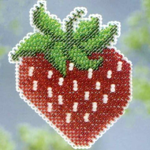 Strawberry - Beaded Cross Stitch Kit MH183106 by Mill Hill...