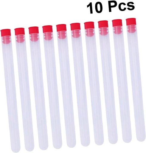 10 Pcs Organizer Craft Storage Containers Storage Container for Small Parts Clear Jar Sewing Tube Bottles for Beads Torage Desktop...