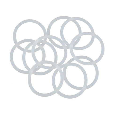 X AUTOHAUX Silicone O-Rings, 40mm OD 33.8mm ID 3.1mm Width VMQ Seal Gasket for Compressor Valves Pipe Repair, White, Pack of 10...