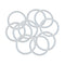 X AUTOHAUX Silicone O-Rings, 40mm OD 33.8mm ID 3.1mm Width VMQ Seal Gasket for Compressor Valves Pipe Repair, White, Pack of 10...