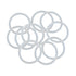 X AUTOHAUX Silicone O-Rings, 40mm OD 33.8mm ID 3.1mm Width VMQ Seal Gasket for Compressor Valves Pipe Repair, White, Pack of 10...