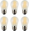 A15 Mini Globe Bulb with LED Filament, 4W Dimmable, 40 Watts Incandescent Replacement, E26 Standard Base, 400Lm Warm White Light(2700K), Frosted G...