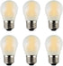 A15 Mini Globe Bulb with LED Filament, 4W Dimmable, 40 Watts Incandescent Replacement, E26 Standard Base, 400Lm Warm White Light(2700K), Frosted G...