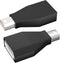 BolAAzuL Mini Displayport to DisplayPort 1.2 Converter (Male to Female, 2K 144Hz, 2-Pack), 4K 60Hz Mini DP to DP Adapter for Mac Book Pro/air/Mac ...