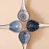 Asian Soup Spoon,Ceramic Ramen Spoon,6.4inch Japanese Pho Spoon with Long Handle for Miso,Dumpling,Noodles,Wonton (Blue and White Porcelain, Set o...