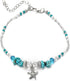 Boho Beach Seashell Anklet for Women - Beachy Shell Starfish Pearl Anklet, Boho Bead Ankle Chain Rope Chain for Women...