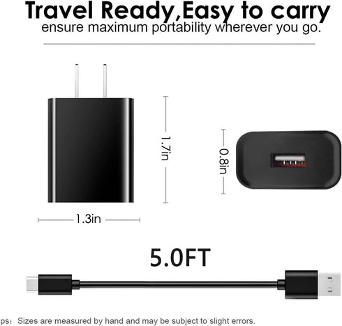 Bluetooth Speakers Charger USB C Fast Wall Charger Charging Cable Cord for Sony SRS-WS1 SRS-NS7 SRS-NB10 SRS-XB13 SRS-XB23 SRS-XB33 SRS-XB43 WI-C1...