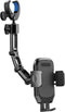 Phone Holder Car, Rear View Mirror Phone Holder - Aluminum Alloy Mount Multi-Angle Adjustment Rotatable and Retractable Compatible with All 4-7 In...