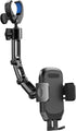 Phone Holder Car, Rear View Mirror Phone Holder - Aluminum Alloy Mount Multi-Angle Adjustment Rotatable and Retractable Compatible with All 4-7 In...