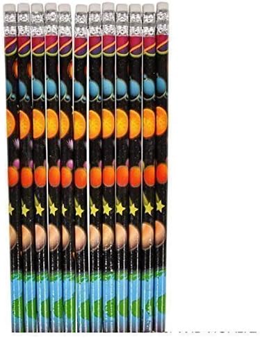3 Dozen (36) OUTER Space Themed Pencils - CLASSROOM - Party Favors - Doctor/DENTIST Treats TEACHER Solar System - SCIENCE...