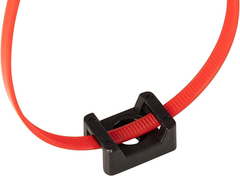 Cable Tie Mounting,100 Pcs Zip Tie Base,5 mm(M5) Screw Hole, 23x16x9(L*W*H) mm Cord Tie Mount Wire Tie Holder Fix Bottom Wire Management for Home/...
