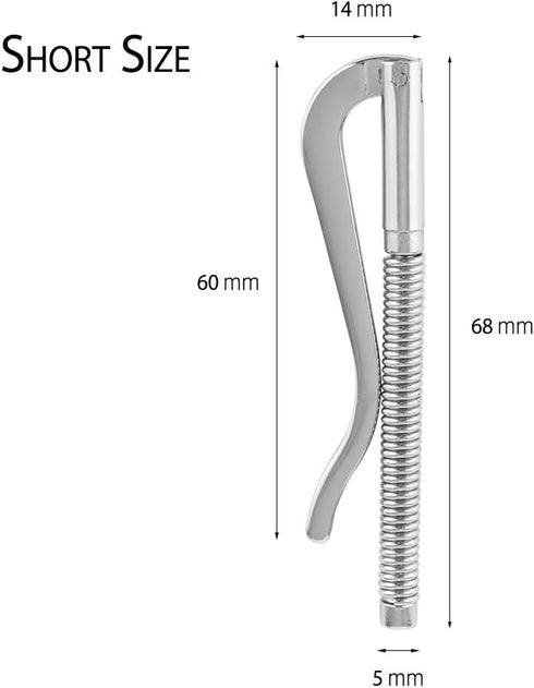 YBONNE 2Pcs 68mm Spring Metal Money Clip Insert Bar Replacement for Bifold Wallet...