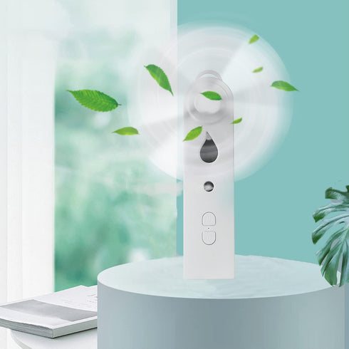 Crethinkaty Mini Handheld Fan USB Misting Fan Rechargeable Portable Pocket Desk Fans Mini Water Spray Hydrating Fan for Office,Home,School,Camping...