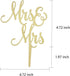Mrs and Mrs Cake Topper, Rustic Wooden Cake Topper for Female Wedding/Bridal Shower/Engagement Party Decorations...