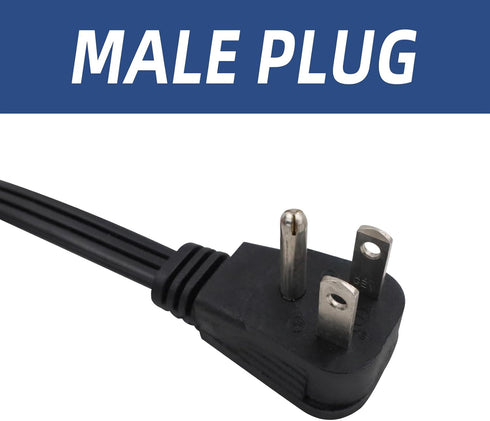 EP 9 Ft Heavy Duty Appliance Extension Cord - 14 Gauge 3 Prong SPT-3 Cable Wire, Ideal for Air Conditioners, Refrigerators, and Major Appliances -...