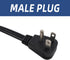 EP 9 Ft Heavy Duty Appliance Extension Cord - 14 Gauge 3 Prong SPT-3 Cable Wire, Ideal for Air Conditioners, Refrigerators, and Major Appliances -...