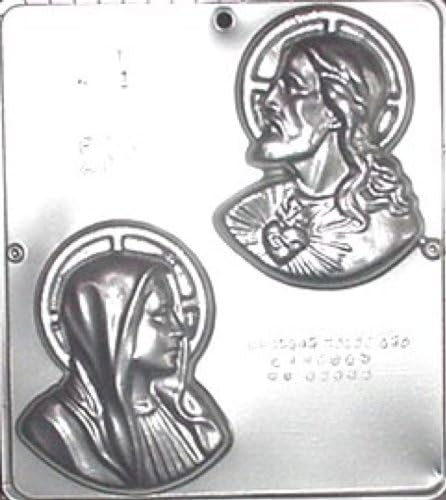 Sacred Heart Jesus and Mary Chocolate Candy Mold Religious 401...