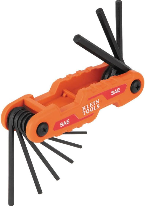 Cmpct Folding Hex Key Set SAE & Metric...