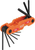 Cmpct Folding Hex Key Set SAE & Metric...