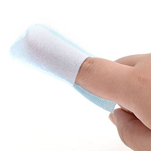 50Pcs Finger Cleaning Teeth Wipes Disposable Non-Woven Fabric Soft Gauze Infant Finger Clean Oral Toothbrushes Whitening...