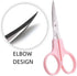 Embroidery Curved Scissors, 3 Pcs, Stainless Steel, for Cross Stitch, Sewing, Crafting, Dressmaking, Pink...