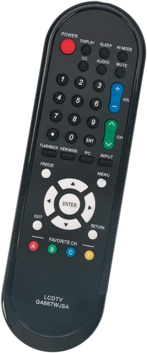 GA667WJSA TV Remote Replacement fit for Sharp Aquos TVs LC-46SB57UN LC-52D78UN LC-52SB55U LC-52SB57U LC-32D44U LC-32D47U LC-60LE550U LC-60LE600U L...