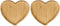 PRETYZOOM Heart Shaped Cutting Board 2pcs Valentines Day Wood Bamboo Serving Board Cheese Platter Tray Heart Charcuterie Bread Board for Appetizer...