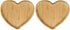 PRETYZOOM Heart Shaped Cutting Board 2pcs Valentines Day Wood Bamboo Serving Board Cheese Platter Tray Heart Charcuterie Bread Board for Appetizer...
