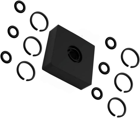 (6 Sets) 1/2" Retaining Ring Clip with O-Ring for Milwaukee Electric/Pneumatic Type Impact Wrench, Retainer Ring Anvil Install Tool Included...