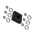 (4+4 Sets) 3/8” and 1/2" Impact Retaining Ring Clip with O-Ring for Milwaukee Electric/Pneumatic Type Impact Wrench, Retainer Ring Anvil Install T...