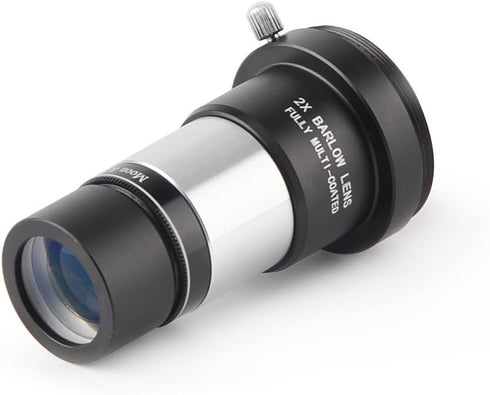 1.25" Moon Filter & 2X Barlow Lens Kit for Telescope Eyepieces...
