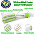 3PCS Cleaning Brush Window Blind Duster Car Air Vent Cleaner Automotive Air Conditioner Brush, Dust Collector Cleaning Cloth Tool for Keyboard Win...