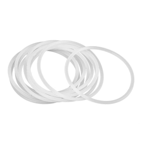 X AUTOHAUX Silicone O-Rings, 70mm OD 63.8mm ID 3.1mm Width VMQ Seal Gasket for Compressor Valves Pipe Repair, White, Pack of 10...
