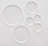 MEYA Set of 15pcs High Clear Blank Acrylic Discs,Acrylic Round Sheet with Hole 1/8" for Keychains, Jewelry DIY Crafts (Dia 2.0")...