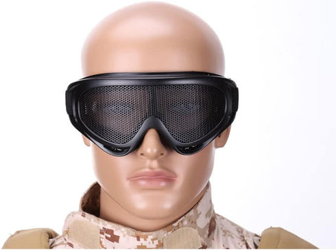 ARMADIO Airsoft Protective Goggles High Density Metal Mesh Goggle Military Tactical Goggles Safety Glasses for Outdoor Sports...
