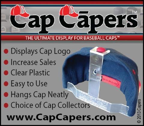 Baseball Cap Display; Wall Mounted Hat Rack; Baseball Cap Storage & Organization; Great for Cap Collectors (12)...