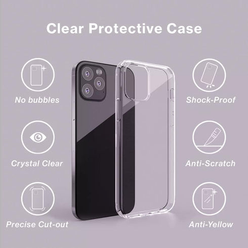 Astra Case for Iphone 14 Pro Max Crystal Clear 6.7 inch, Non-Yellowing, Anti-scratch, Slim Fit, Non-slip Bumper Protective Shockproof Cover (Pack ...