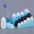 1oz/5 Pcs Plastic Lab Chemical Reagent Bottles, Square Sample Storage Container, Chemical Container Bottle with Inner Ring Cover, Narrow Mouth Sam...