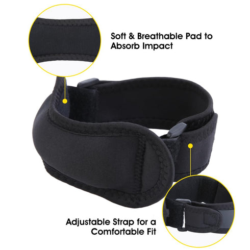 Inspack Knee Brace Patella Tendon Knee Strap-2Pk Knee Compression Sleeve for Women Knee Pain, Weightlifting Men, Knee Braces Support for Arthritis...