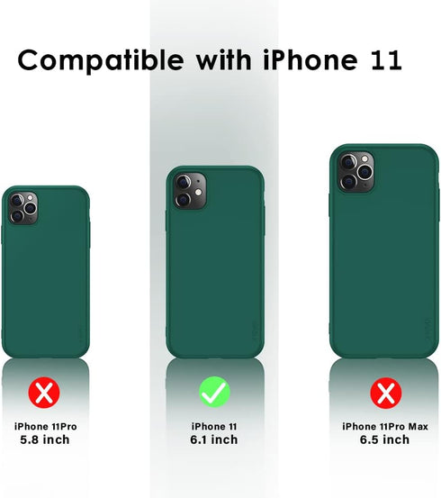 X-level Compatible with iPhone 11 Case,Slim Fit Soft TPU Matte Surface Ultra-Thin Phone Case Lightweight Full Protective Back Cover for Women Comp...