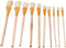 10Pcs/Set Pig Hair Wood Handle Artist Paint Brush Brush Watercolor Painting Art Supplies for Beginners and Professionals...