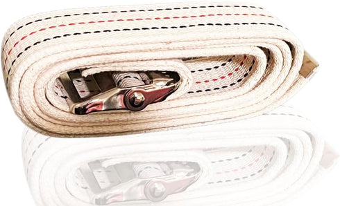 EMI 60" White Gait Transfer Belt – Comfortable Cotton Belt for Patients | Metal Buckle | Ideal Mobility Aid for Seniors, Patients, and Physical Th...