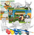 STEM.org Dinosaur Painting Kit for Kids with Dino Trivia-Dinosaur Crafts for Kids Ages 3-5 + w/ 2T-Rex Dinosaur Set - Screen Free, Educational Din...