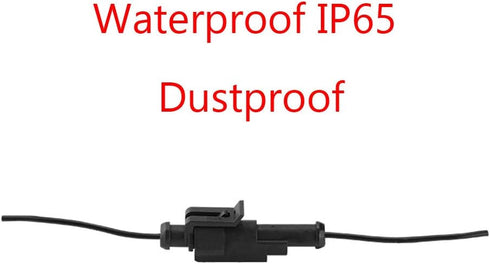 ESUPPORT 1 Pin Way Car Auto Waterproof Electrical Connector Plug Socket Kit with Wire AWG Gauge Marine Pack of 10...